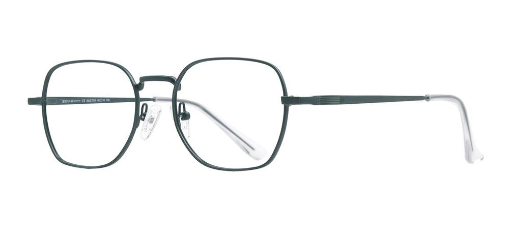 BENX PREMIUM Eyeglasses Teenage Woman Rectangular Full-Rimmed Metal Unfiltered BXMTL 7014.48-C.M60